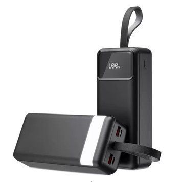 Павербанк 30000 mah powerbank 22.5W с фонариком черный 2476936707 фото